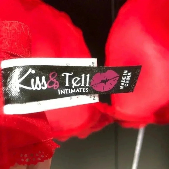 Kiss & Tell Intimates Des Lace overlay,padded,adjustable straps, sexy bralette - Picture 6 of 7